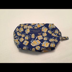 NEW! L’Occitane Zipper Cotton Cosmetics Pouch